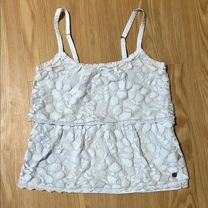 Abercrombie Kids White Lace Camisole